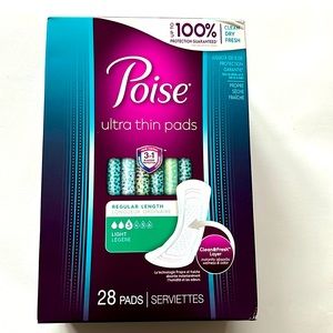 Poise Ultra Thin Pads-NEW